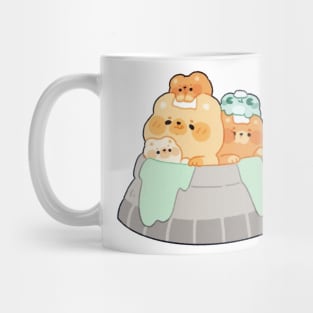 Family Bear on Vacation Mug